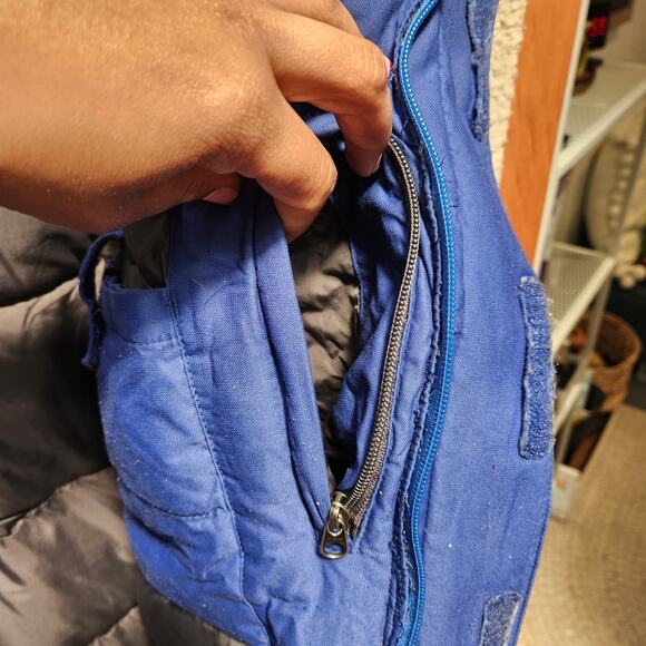 VTG 90's THE NORTH FACE Coldworks Blue Men’s Goose Down HyVent Parka Coat Sz M - Picture 9 of 13